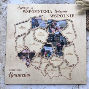 mapa polski ramka na zdjecia
